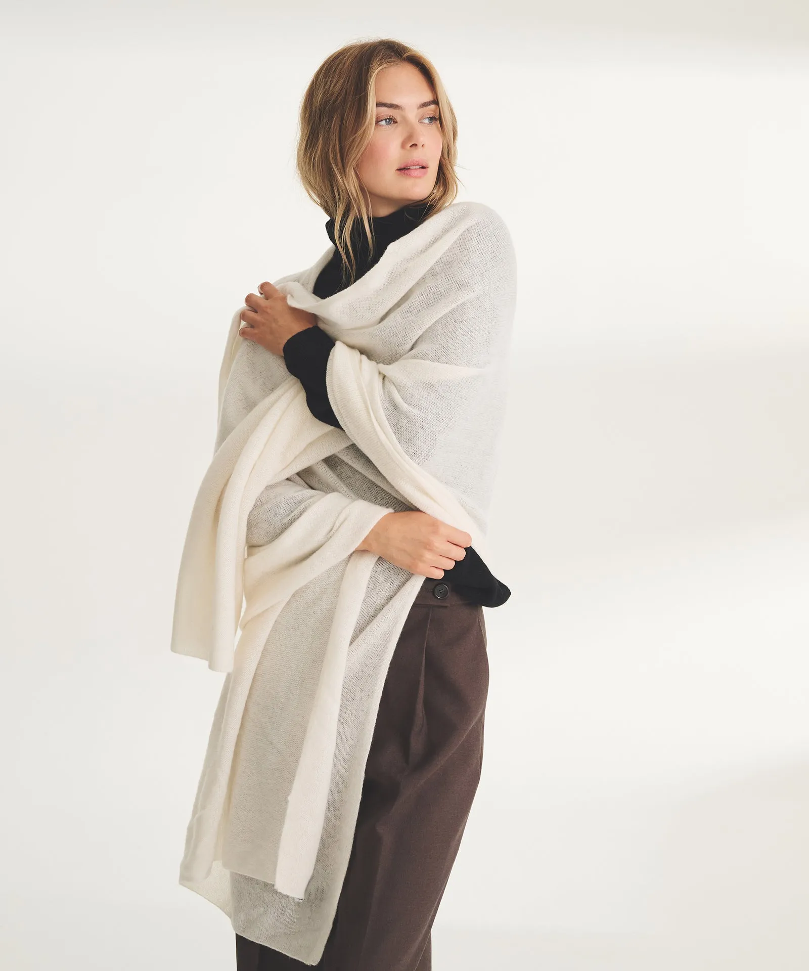 Featherweight Cashmere Wrap sold by NAADAM