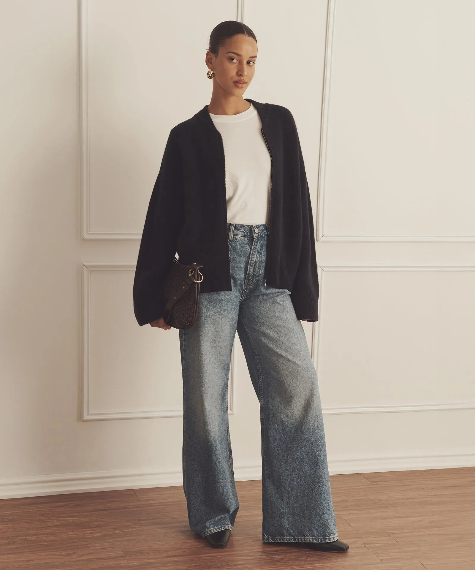 Ultra Luxe Cashmere Bomber sold by Naadam product image thumbnail 3