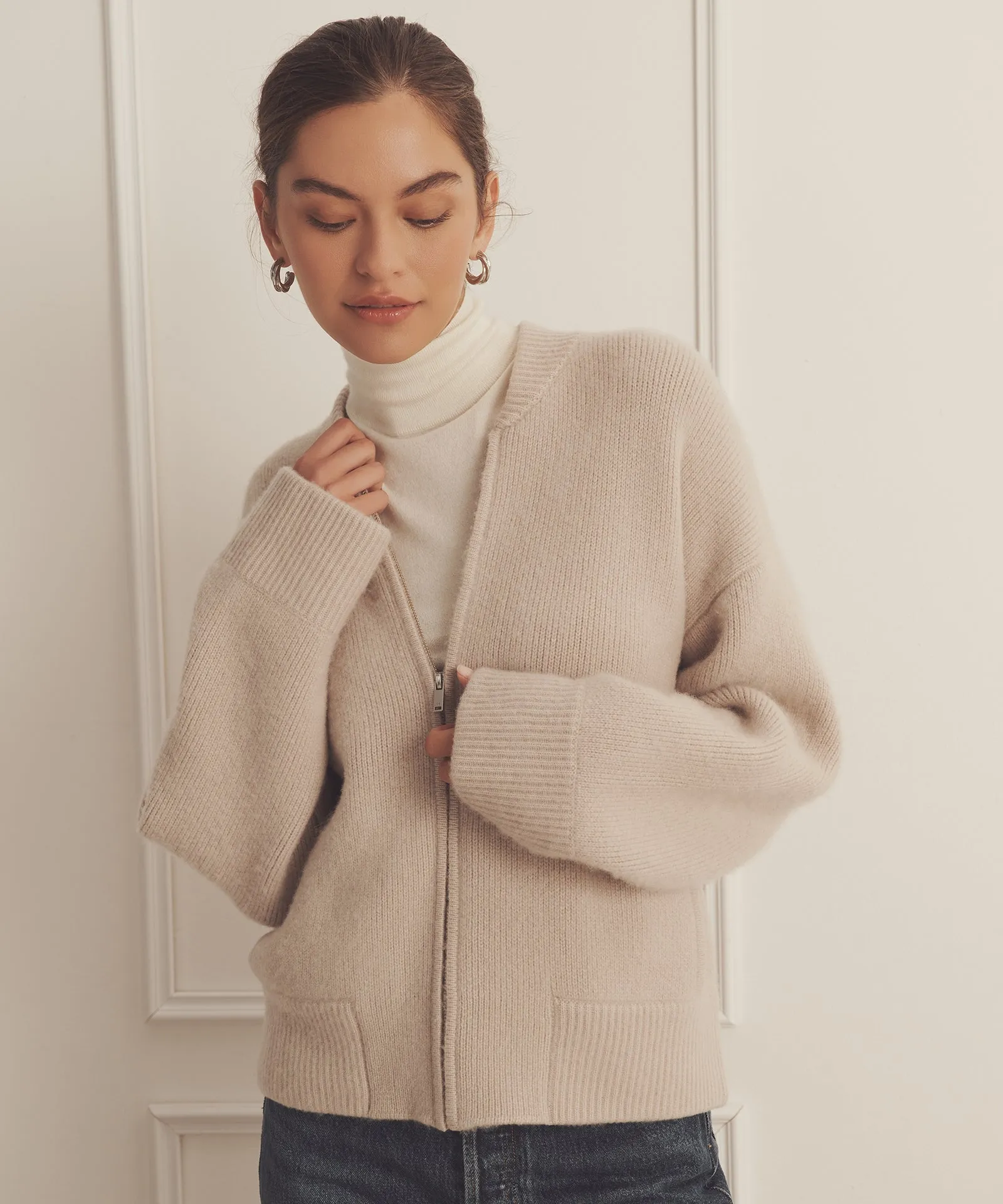 Ultra Luxe Cashmere Bomber sold by Naadam