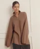 Luxe Cashmere Fisherman Quarter Zip Tunic sold by Naadam