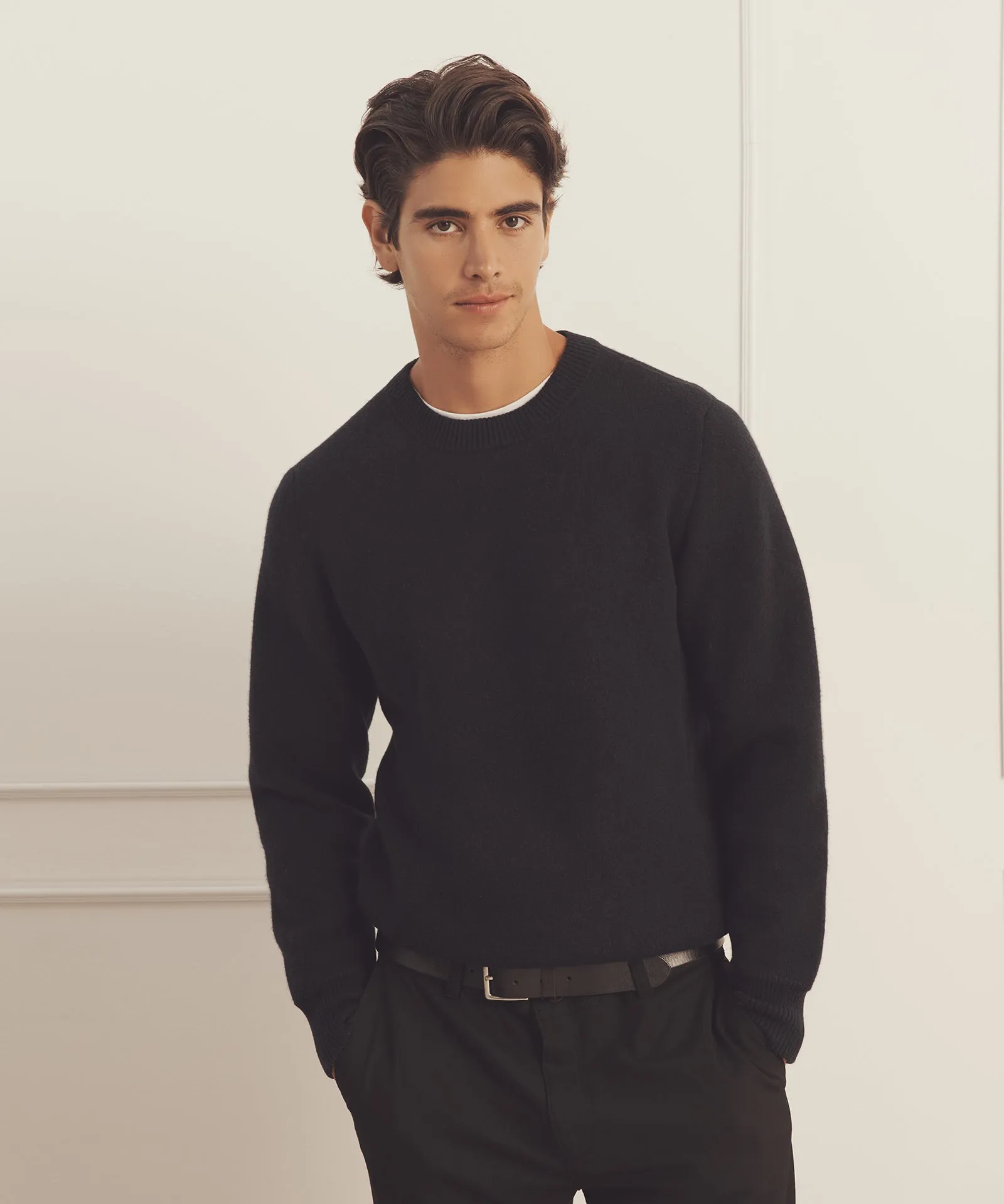 Luxe Cashmere Double Faced Crewneck sold by NAADAM product image thumbnail 3