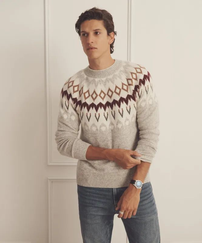 Luxe Cashmere Fair Isle Crewneck sold by NAADAM