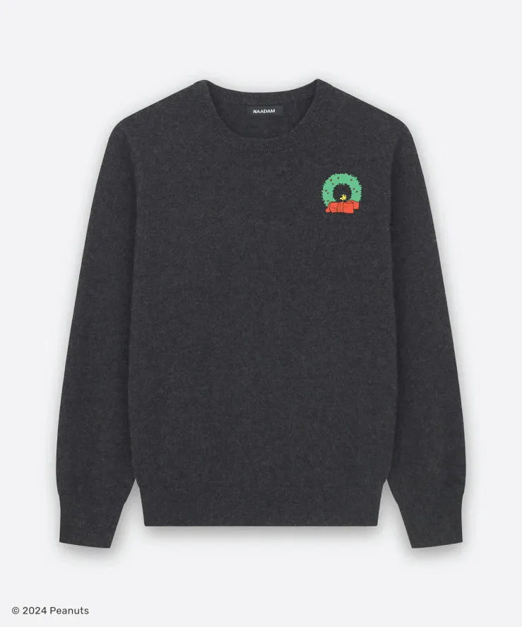 Men's Woodstock's Wreath Cashmere Holiday Sweater sold by Naadam product image thumbnail 2