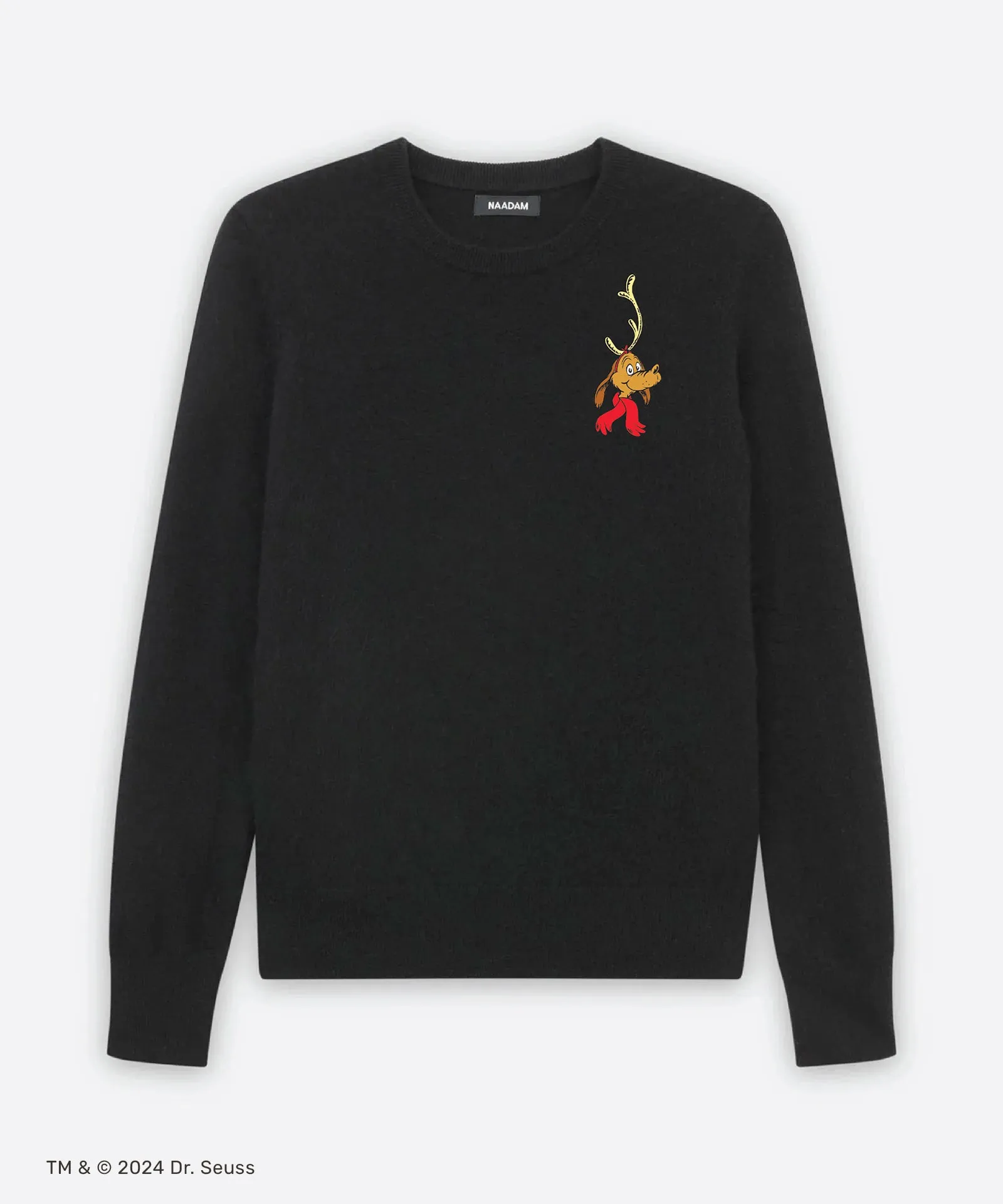 Men's Dr. Seuss The Grinch Max the Dog Cashmere Holiday Sweater sold by NAADAM product image thumbnail 2