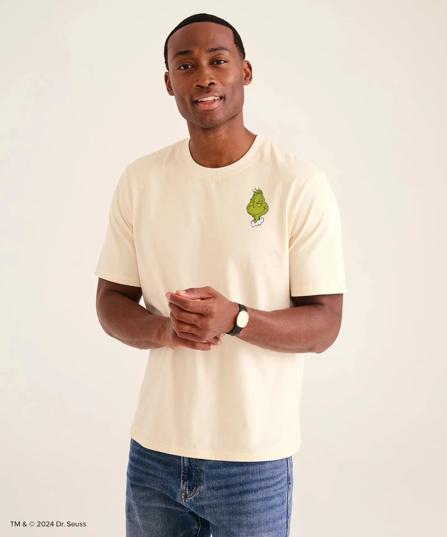 Dr. Seuss The Grinch Holiday Tee sold by Naadam product image thumbnail 3