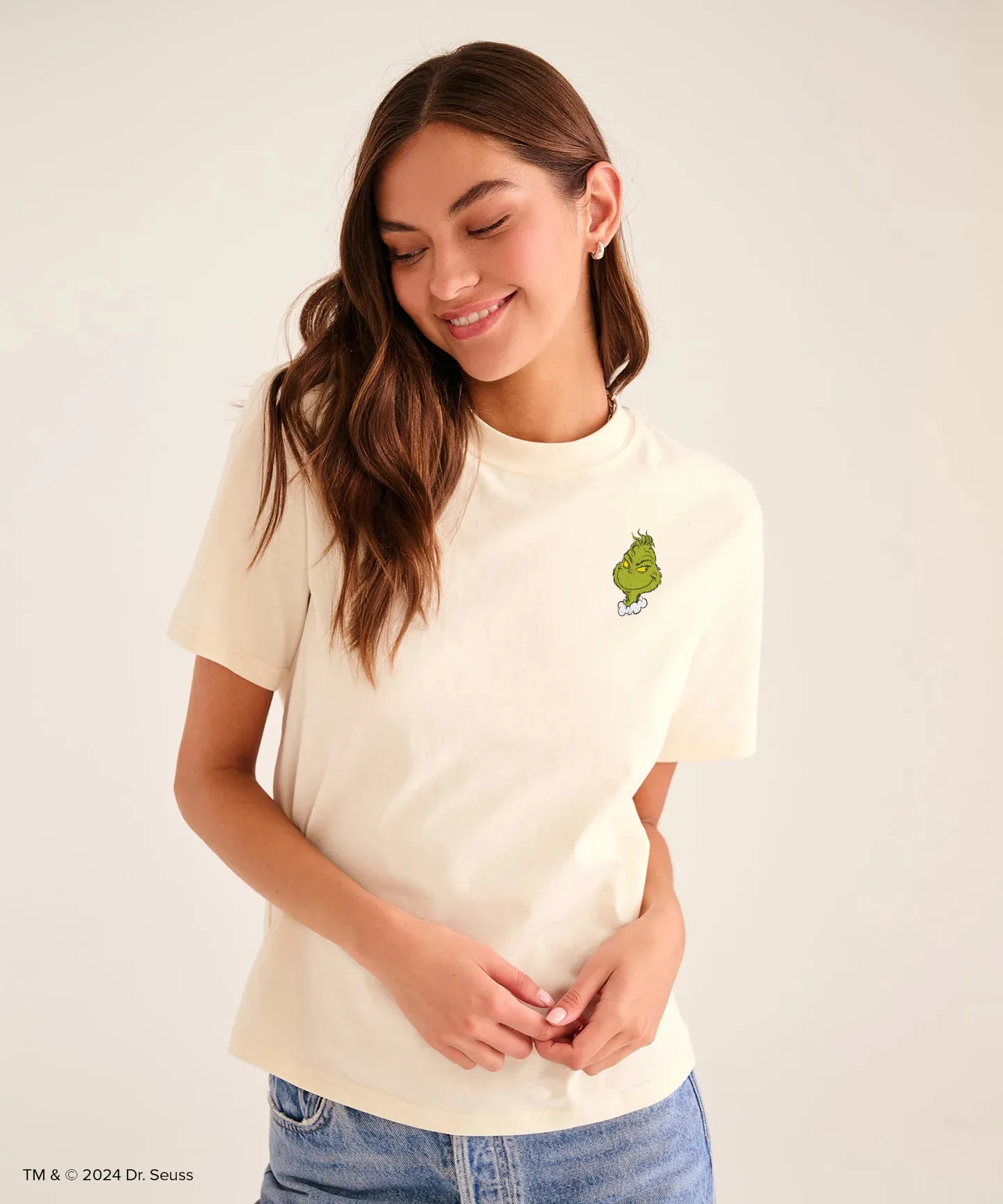 Dr. Seuss The Grinch Holiday Tee sold by Naadam product image thumbnail 2