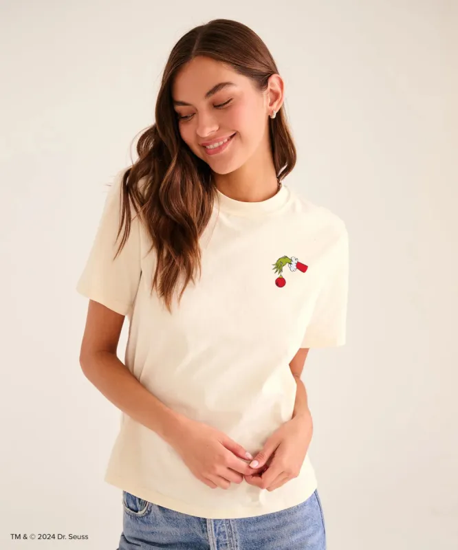 Dr. Seuss The Grinch Christmas Ornament Tee sold by Naadam