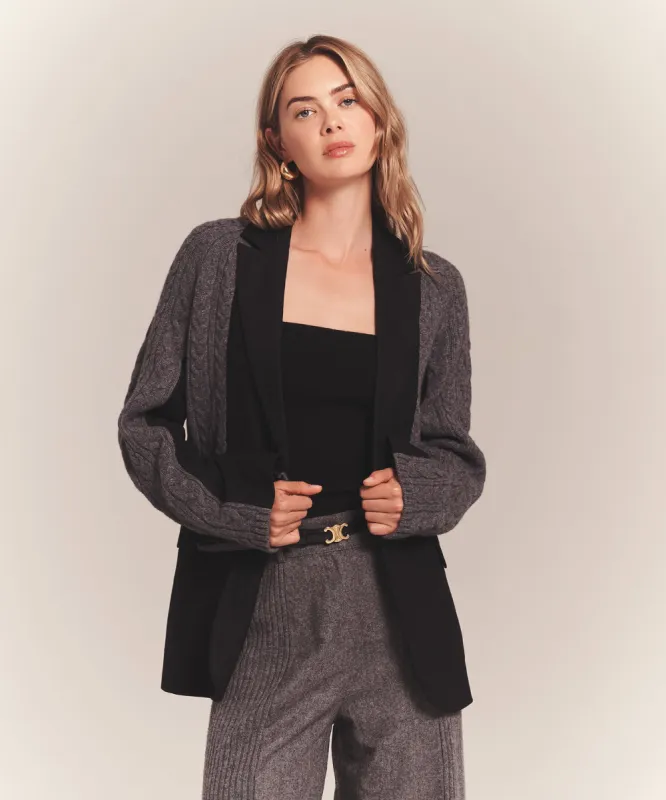 Luxe Cable Hybrid Oversized Blazer sold by Naadam