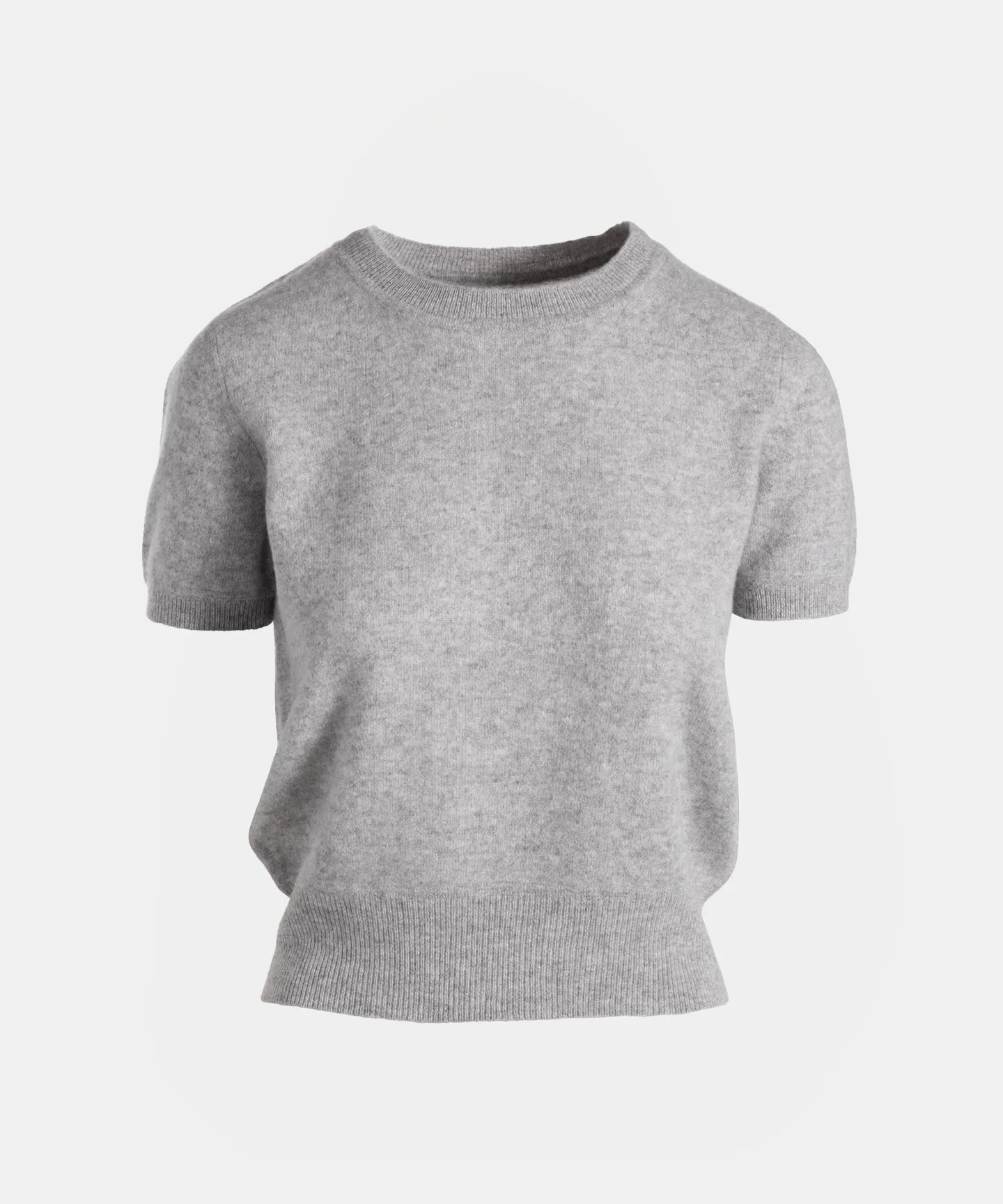 Cashmere Short Sleeve Cropped Pullover sold by Naadam product image thumbnail 4