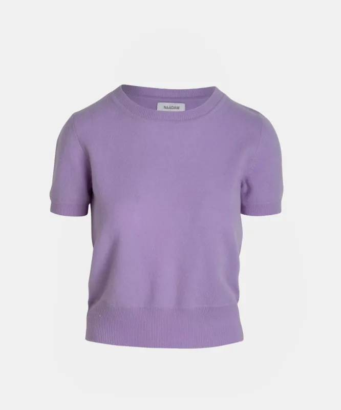 Cashmere Short Sleeve Cropped Pullover sold by Naadam