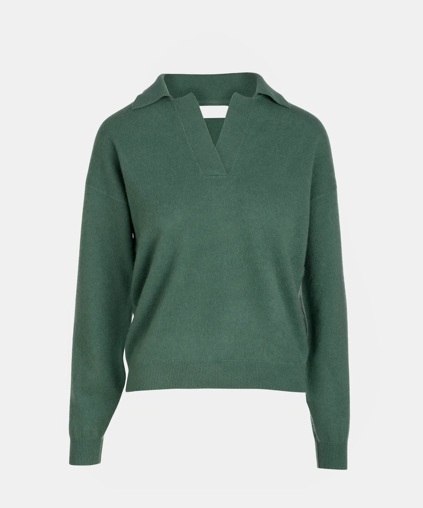 Long Sleeve V-Neck Polo sold by Naadam