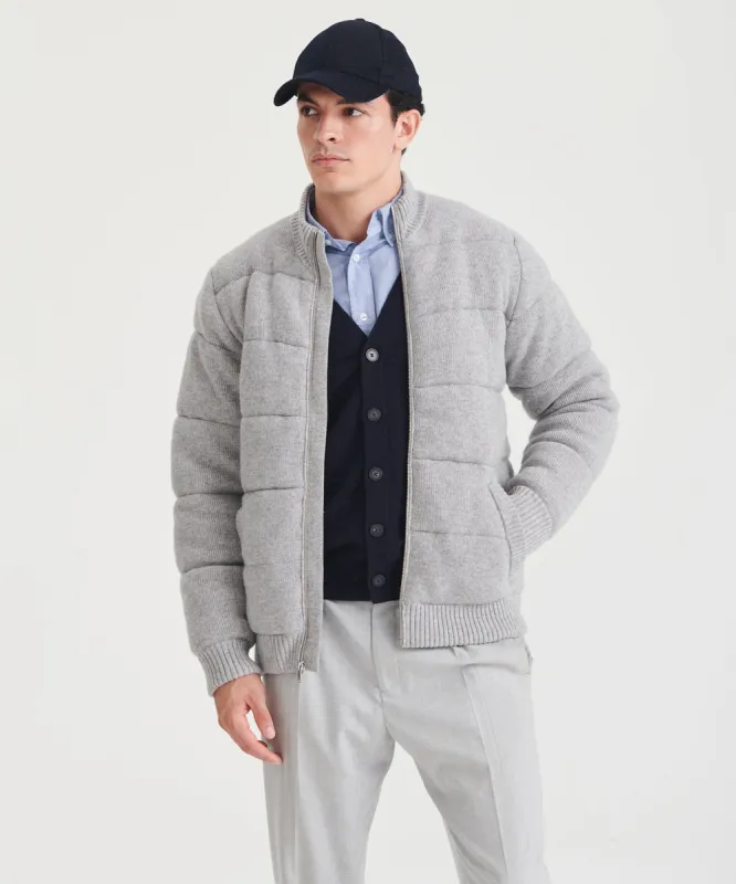 Merino Cashmere Puffer Jacket sold by Naadam