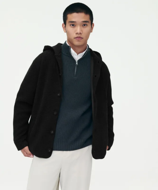 Luxe Merino Lined Hooded Jacket sold by Naadam