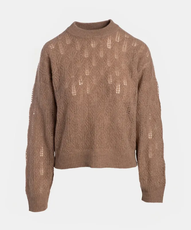 Cashmere Pointelle Crew sold by Naadam