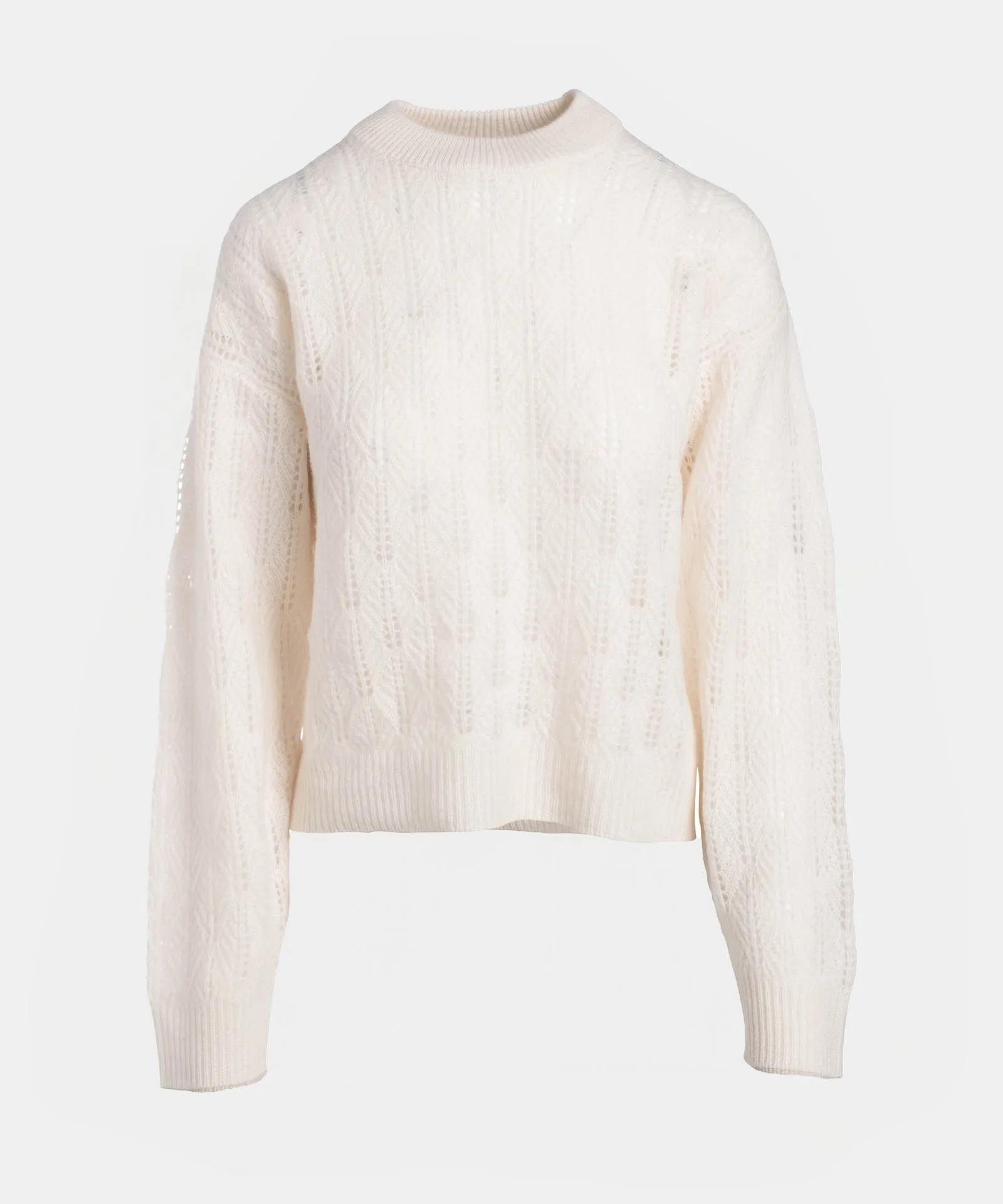 Cashmere Pointelle Crew sold by Naadam product image thumbnail 3