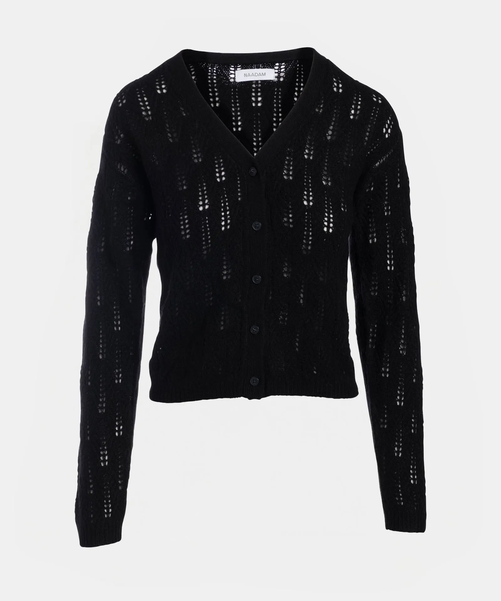 Cashmere Pointelle Cardigan sold by Naadam product image thumbnail 2