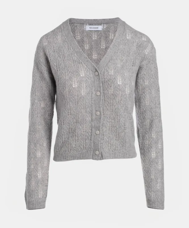 Cashmere Pointelle Cardigan sold by Naadam