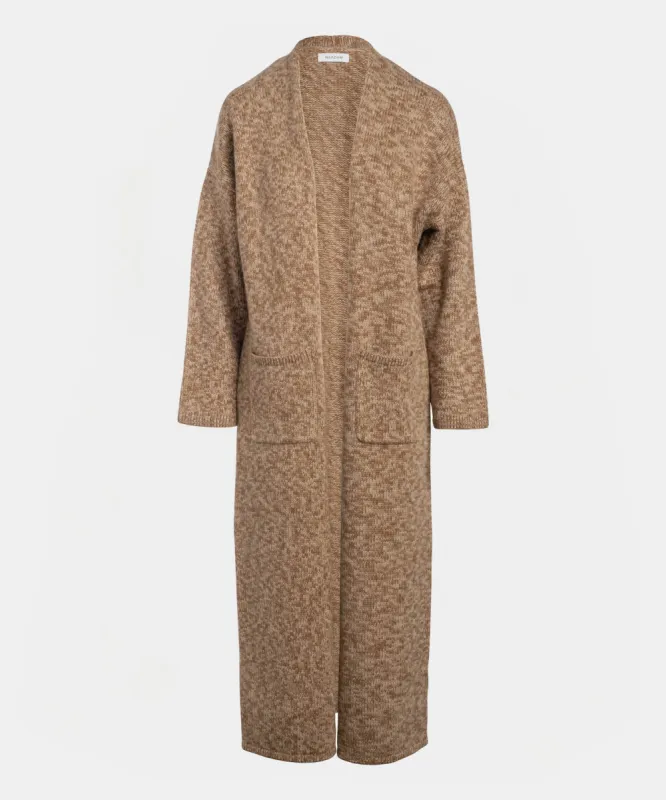 Super Luxe Cashmino Marled Kilo Coat sold by Naadam