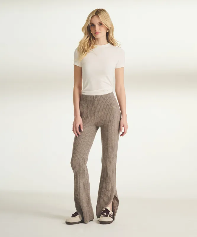 Wool Cashmere Variegated Rib Pant sold by Naadam
