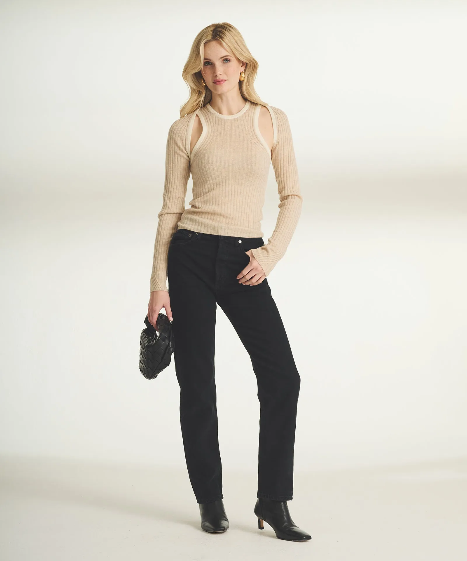 Wool Cashmere Color Blocked Two Piece Set sold by Naadam product image thumbnail 3