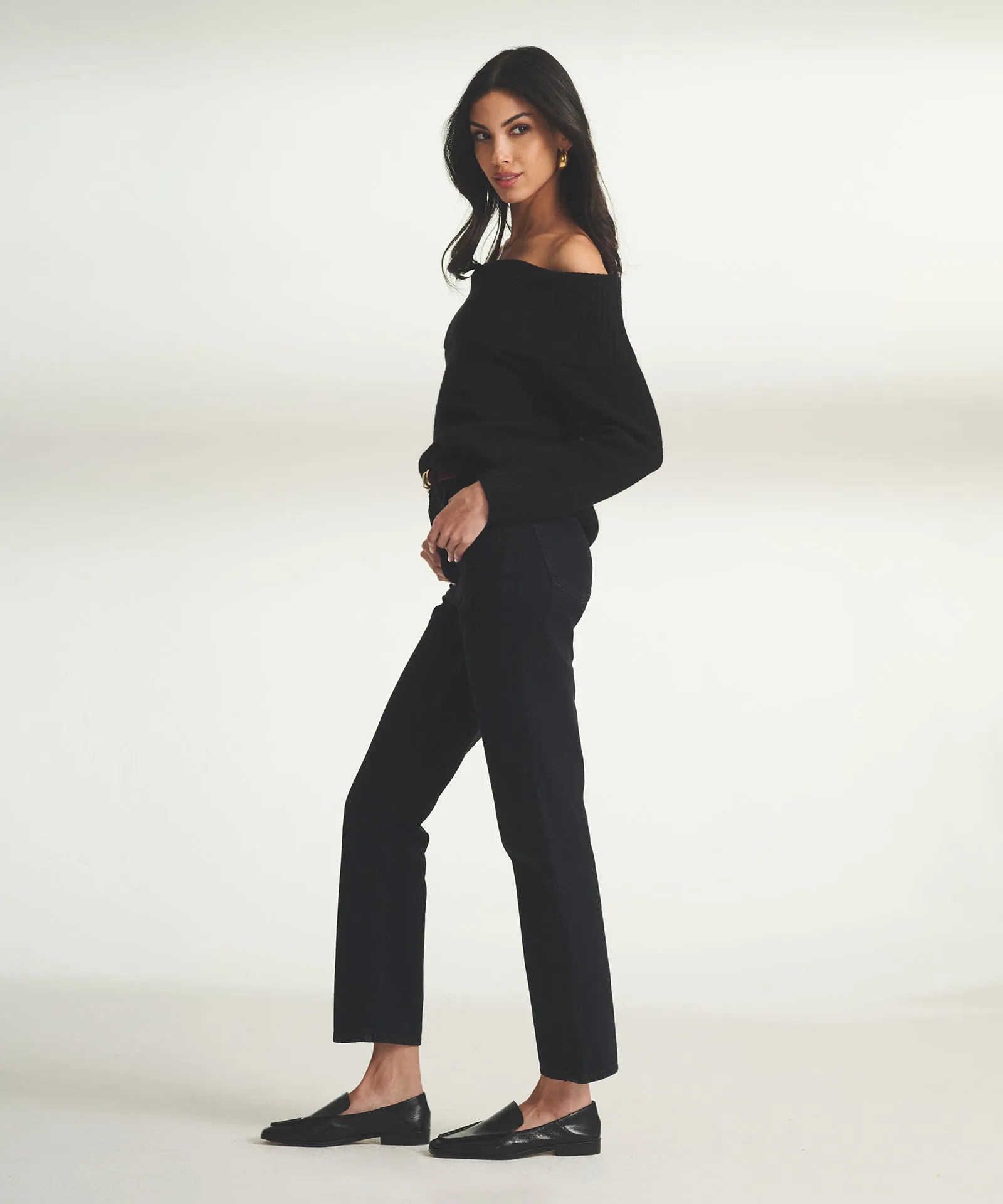 Super Luxe Cashmere Off the Shoulder Top sold by Naadam product image thumbnail 4