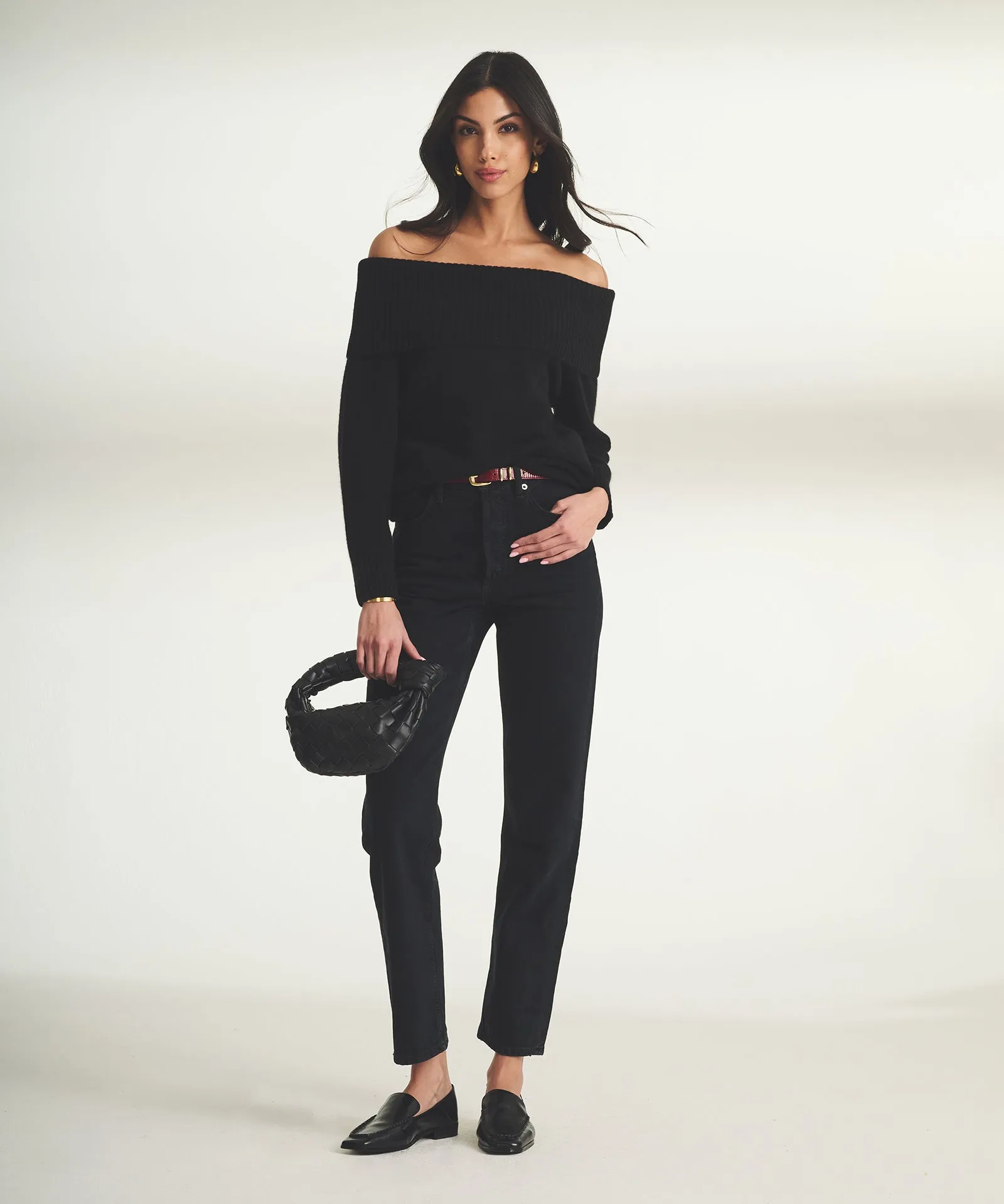 Super Luxe Cashmere Off the Shoulder Top sold by Naadam product image thumbnail 2