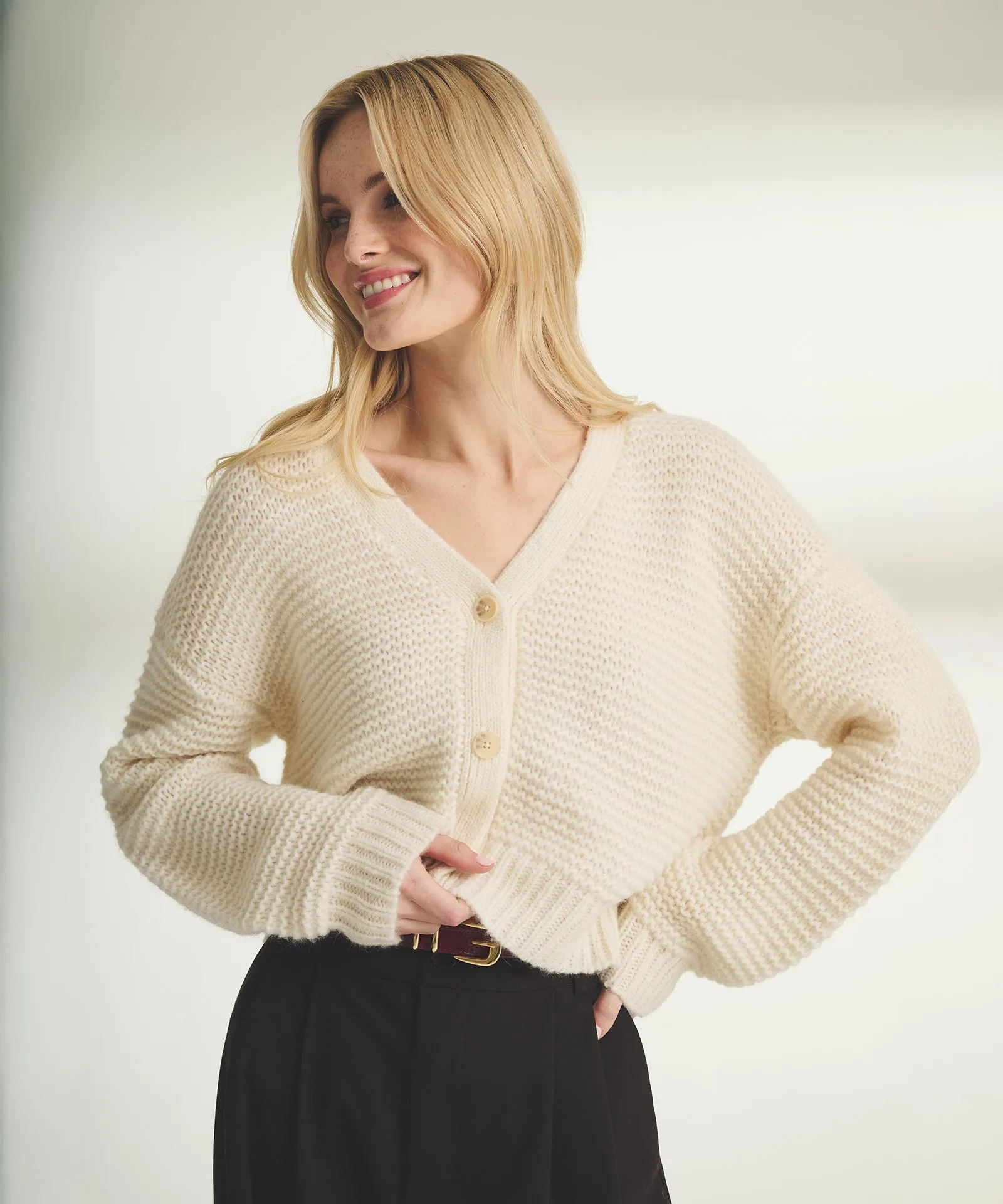 Lofty Alpaca Cardigan sold by Naadam