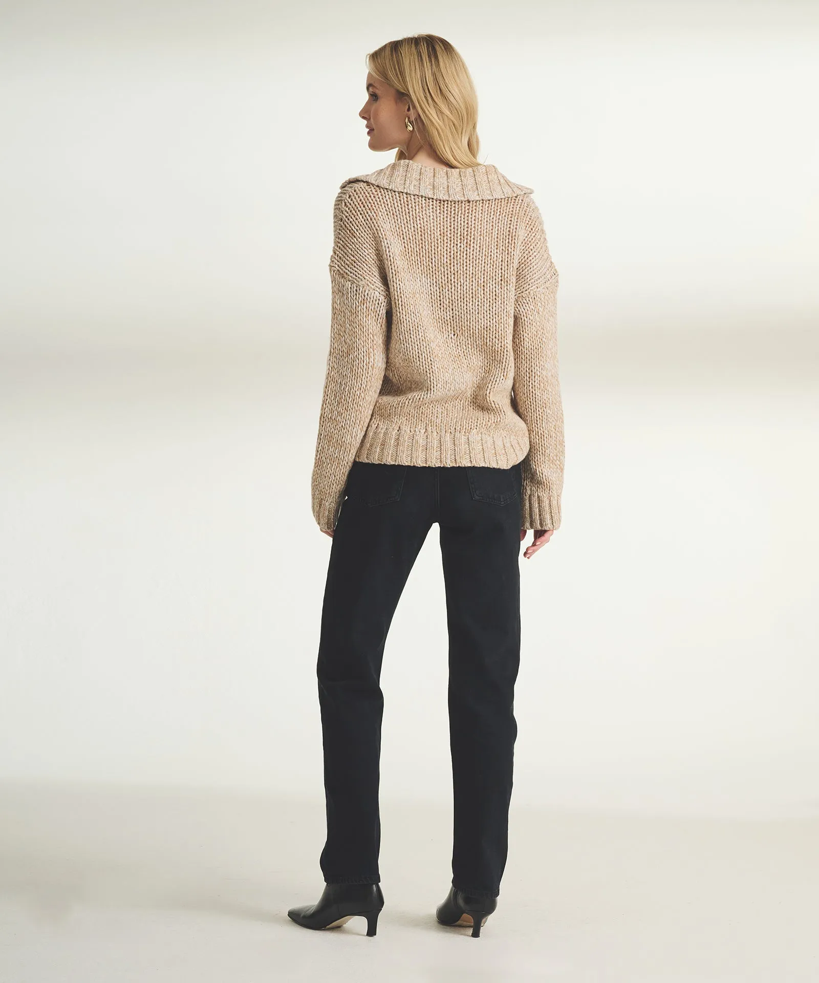 Italian Luxe Marl Quarter Zip sold by Naadam product image thumbnail 5