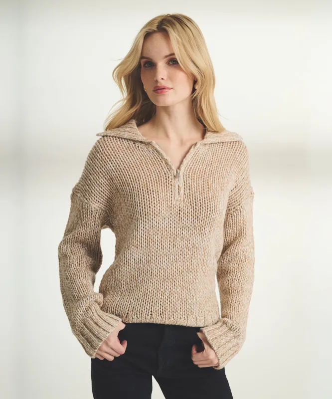 Italian Luxe Marl Quarter Zip sold by Naadam