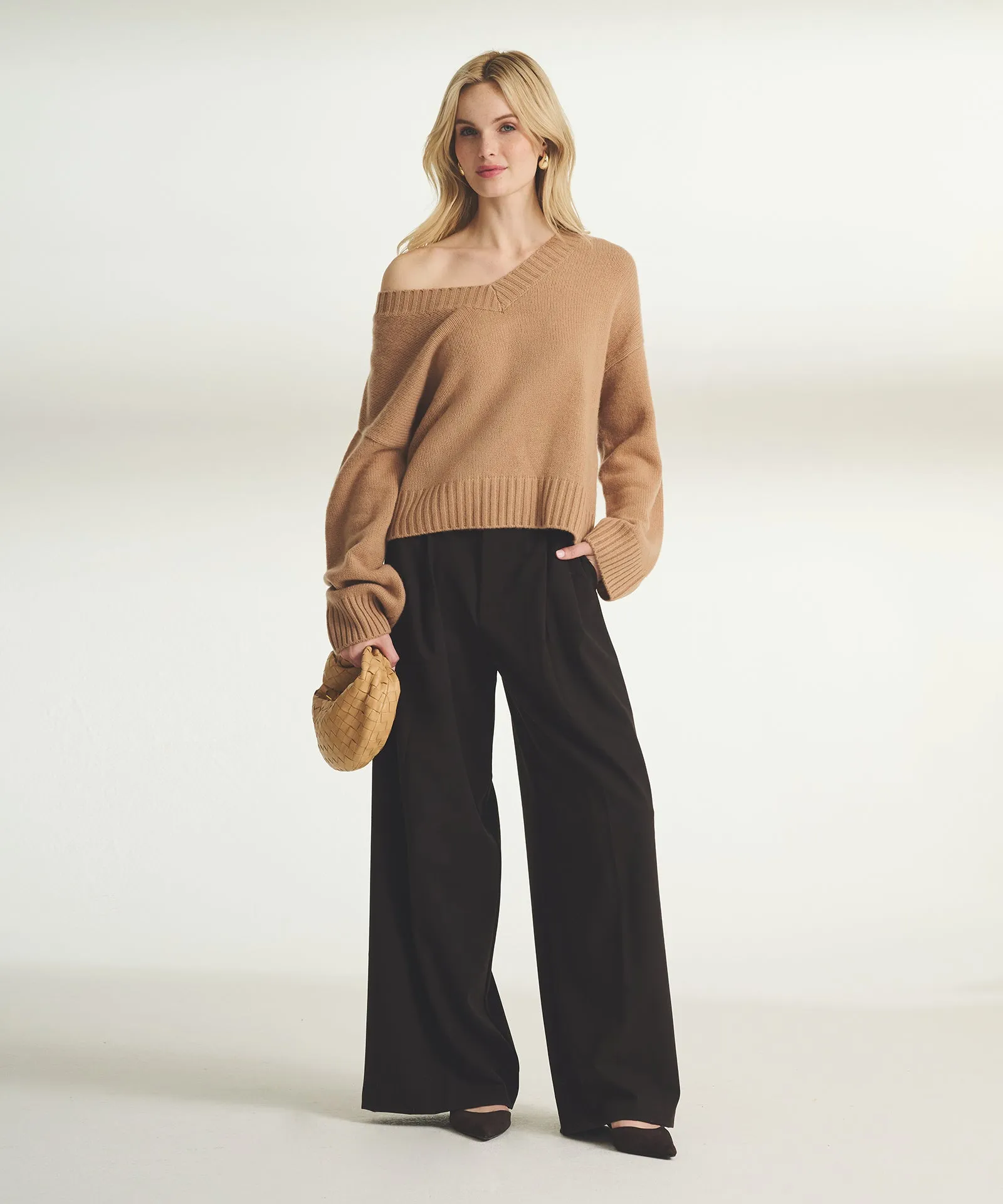 Luxe V-Neck Sweater sold by Naadam product image thumbnail 2