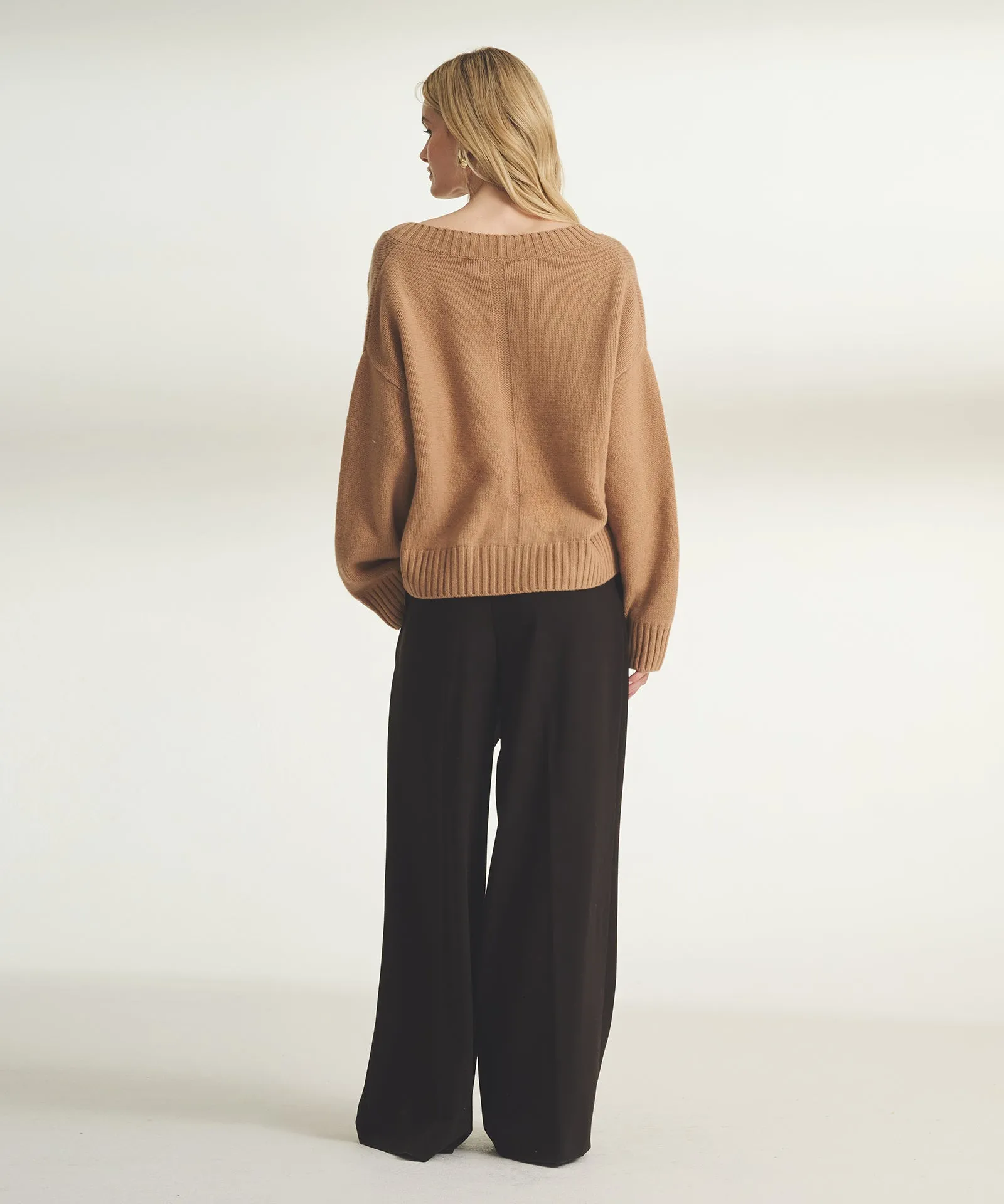 Luxe V-Neck Sweater sold by Naadam product image thumbnail 5