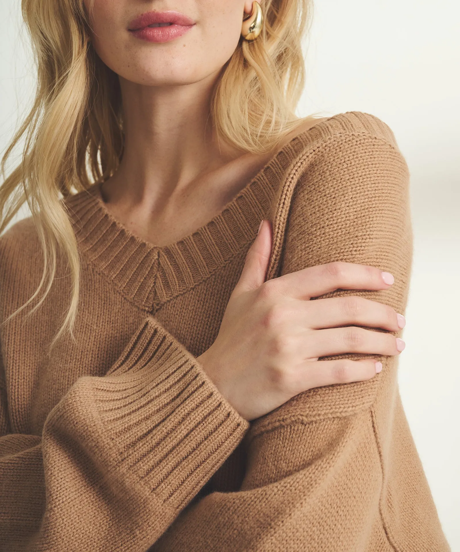 Luxe V-Neck Sweater sold by Naadam product image thumbnail 4