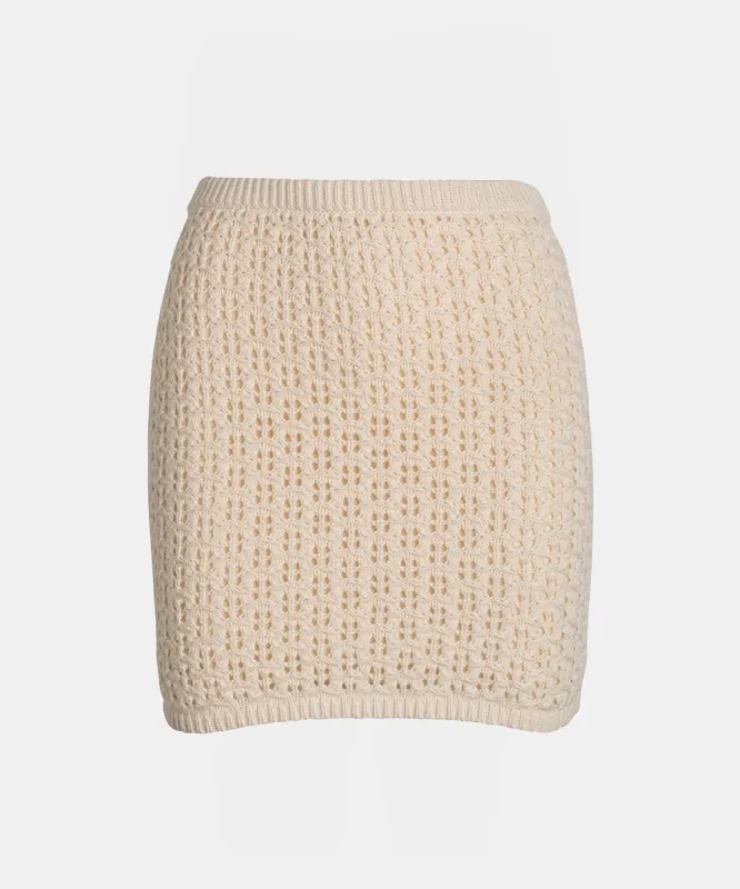 Pima Cotton Artisanal Stitch Mini Skirt sold by Naadam