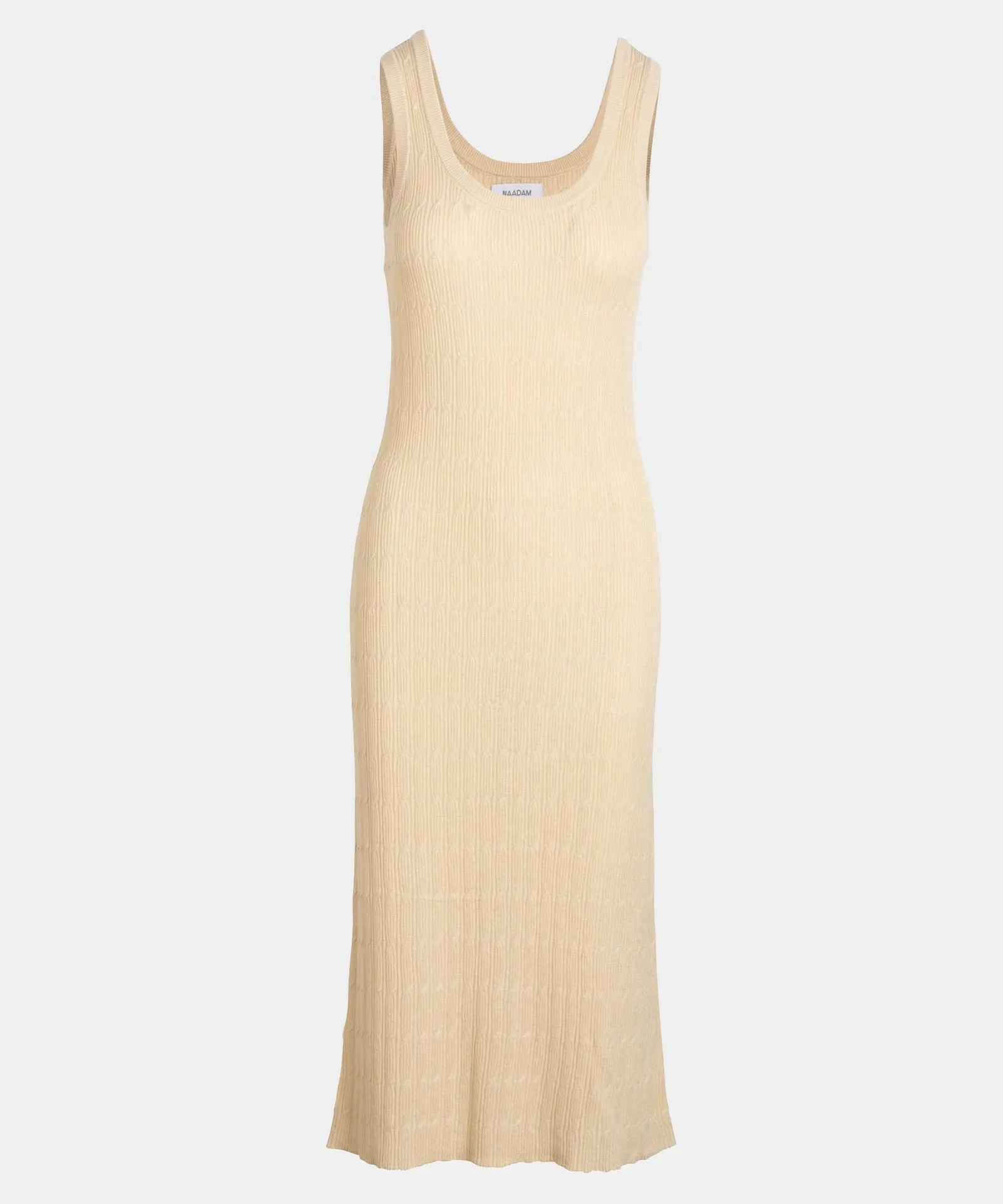Organic Hemp Cotton Cable Scoop Neck Dress sold by Naadam