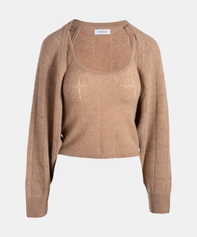 Cashmere Crochet Inspired Two Piece Set made by Naadam