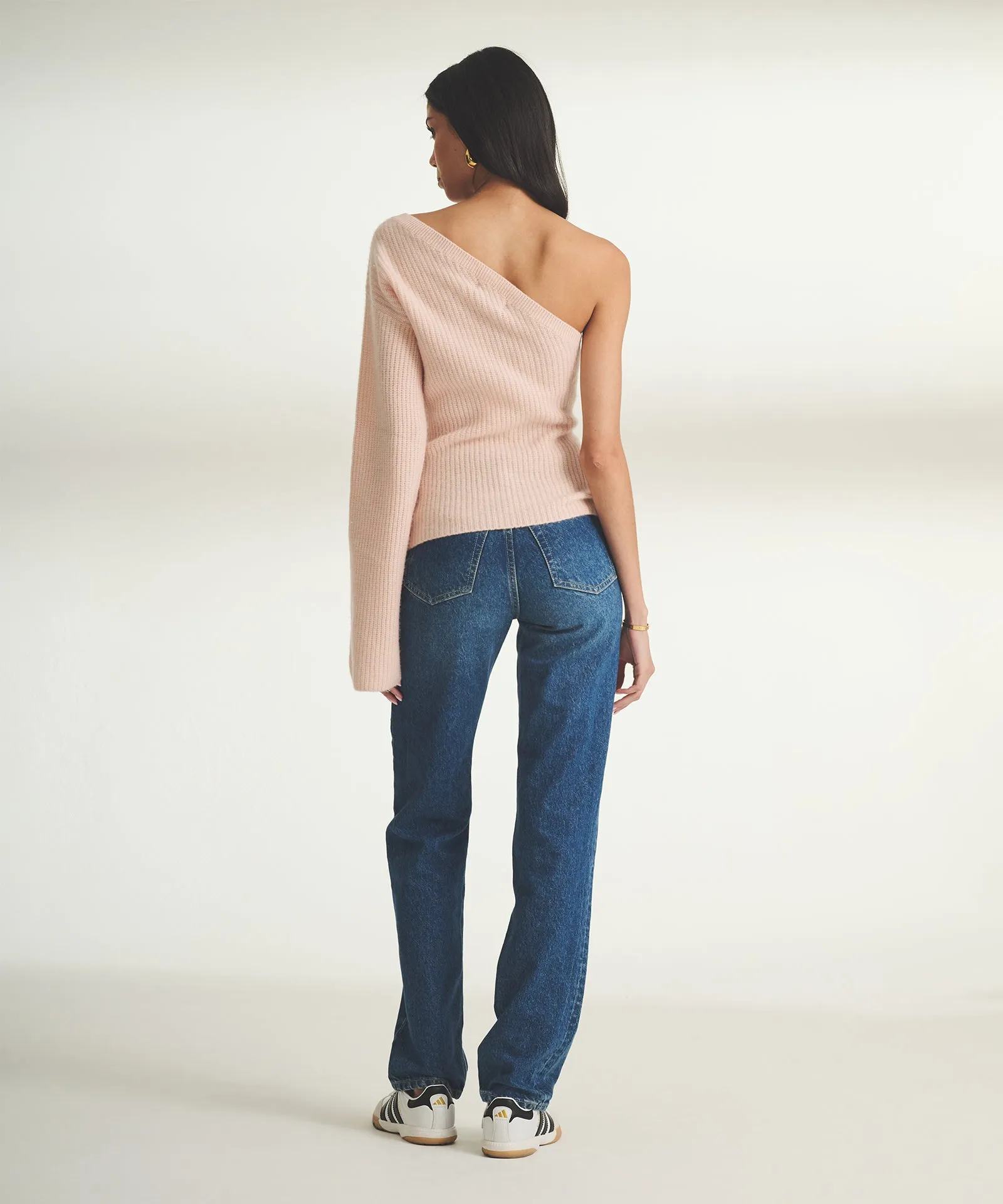 Cashmere Ribbed Asymmetrical Top sold by NAADAM product image thumbnail 5
