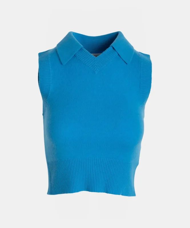 Cashmere Sleeveless V-Neck Polo sold by Naadam