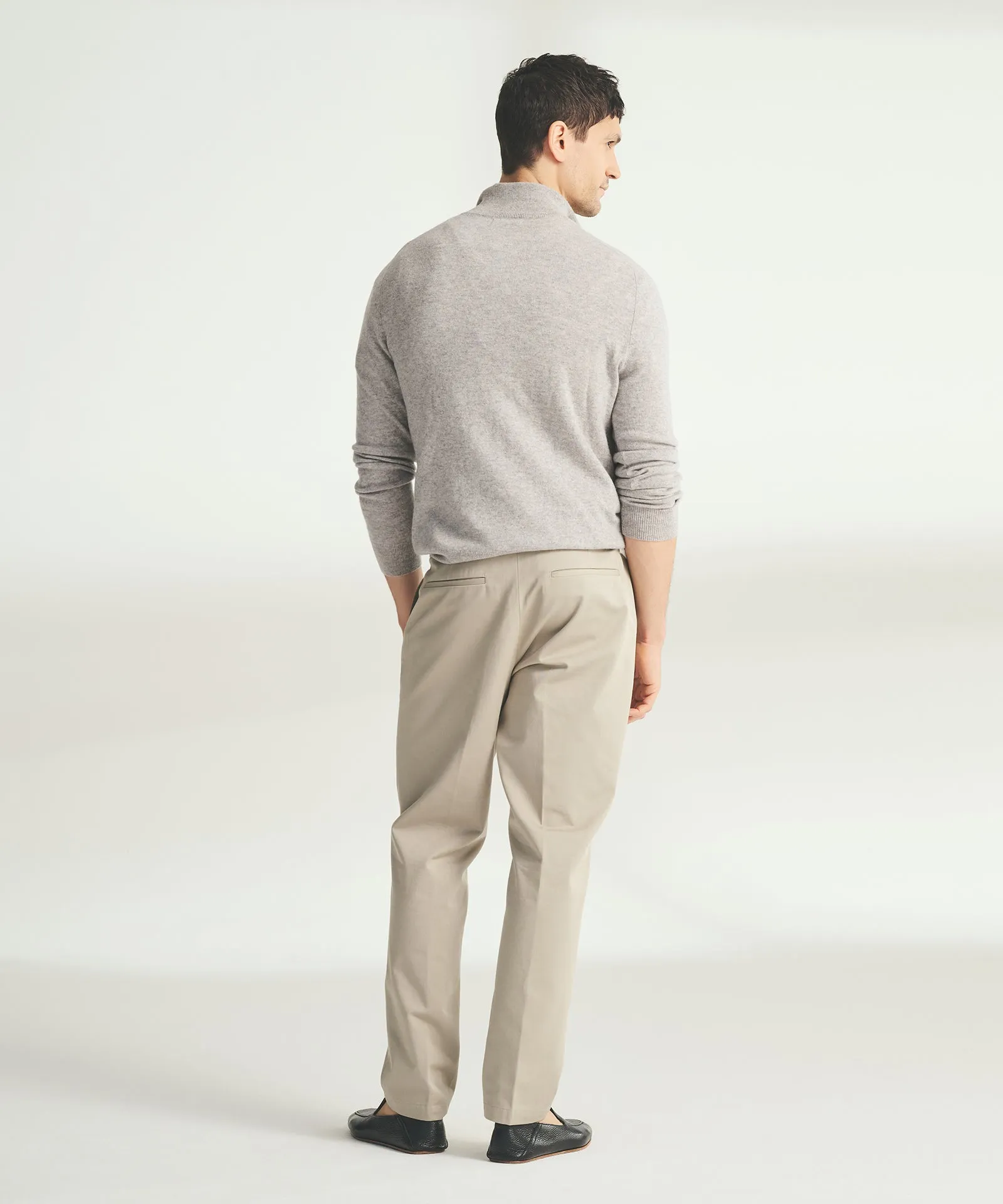 Signature Cashmere Color Blocked Quarter Zip sold by NAADAM product image thumbnail 5