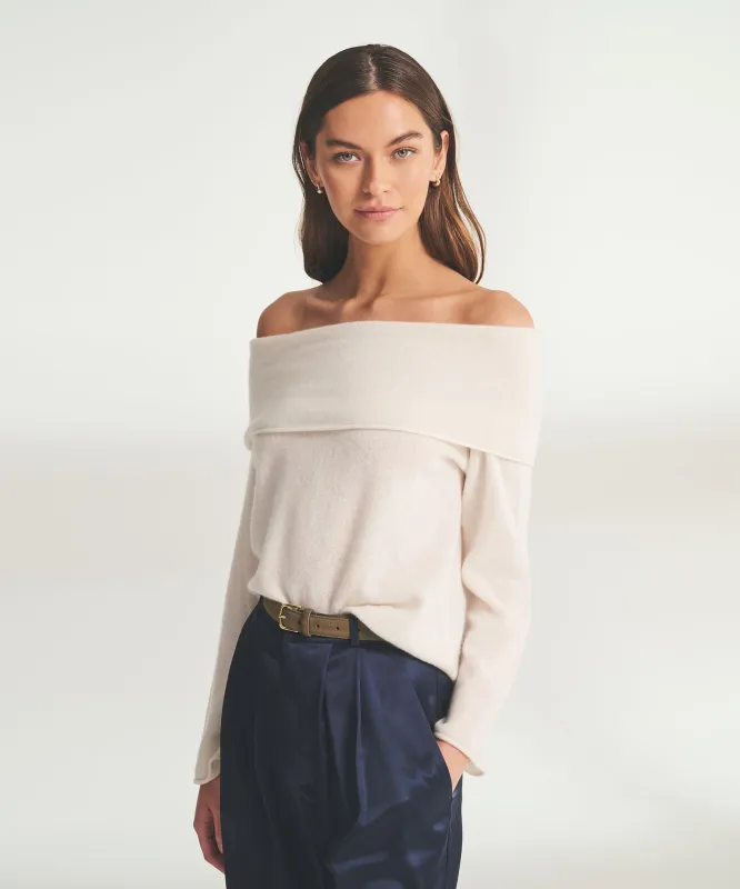 Lightweight Cashmere Off The Shoulder Top sold by Naadam