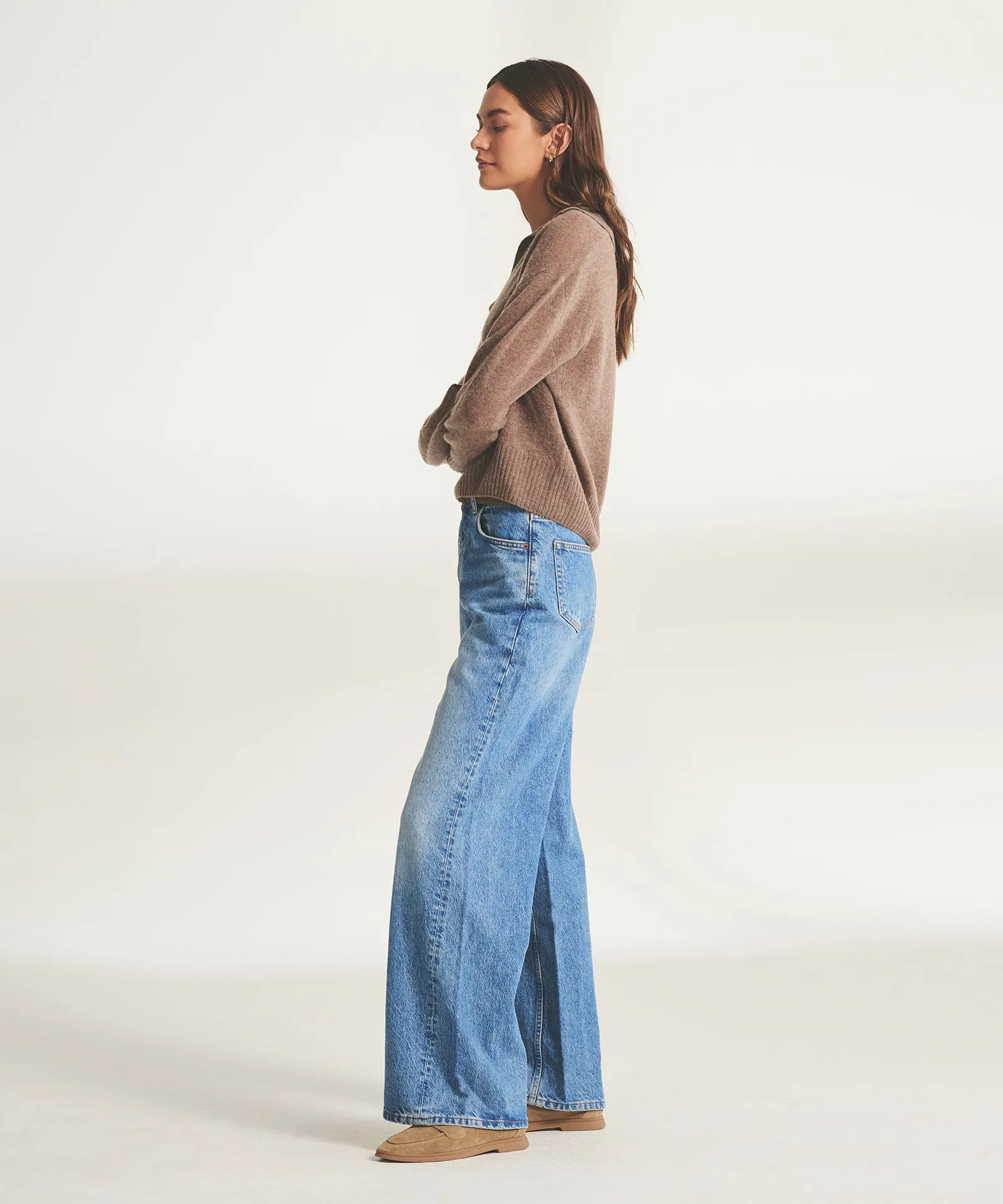 Featherweight Cashmere Polo Sweater sold by NAADAM product image thumbnail 4