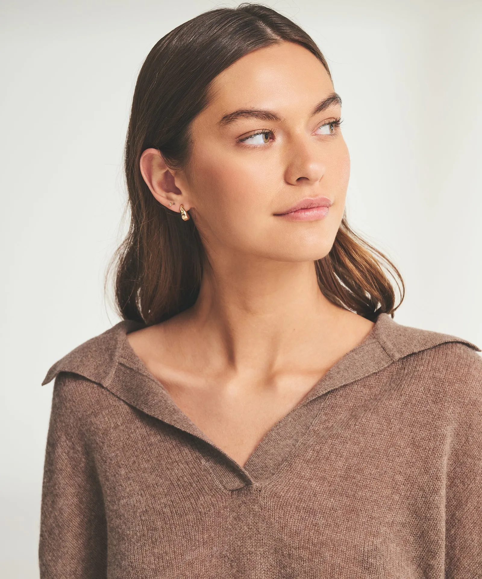 Featherweight Cashmere Polo Sweater sold by NAADAM product image thumbnail 3