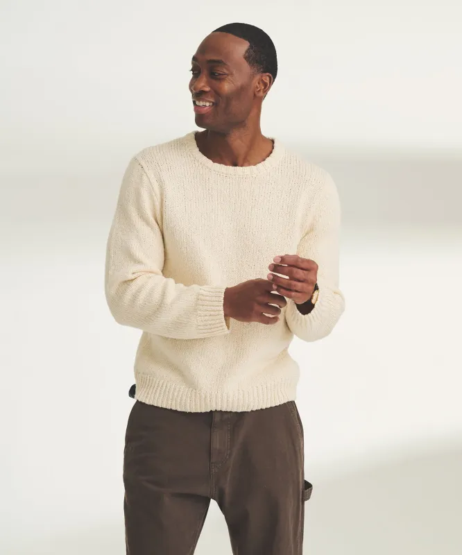 Chunky Cotton Crewneck Sweater sold by NAADAM