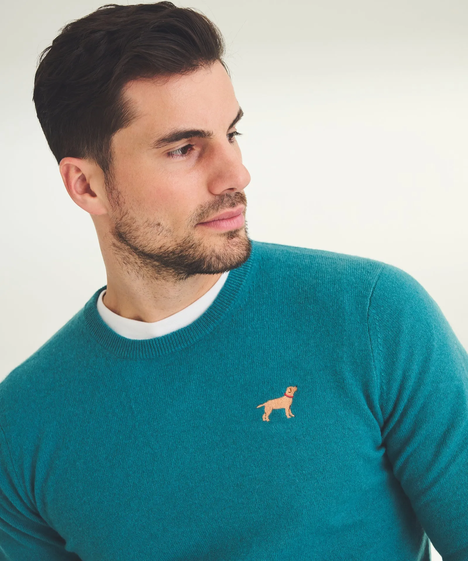 Men's Embroidered Dog Cashmere Sweater sold by Naadam