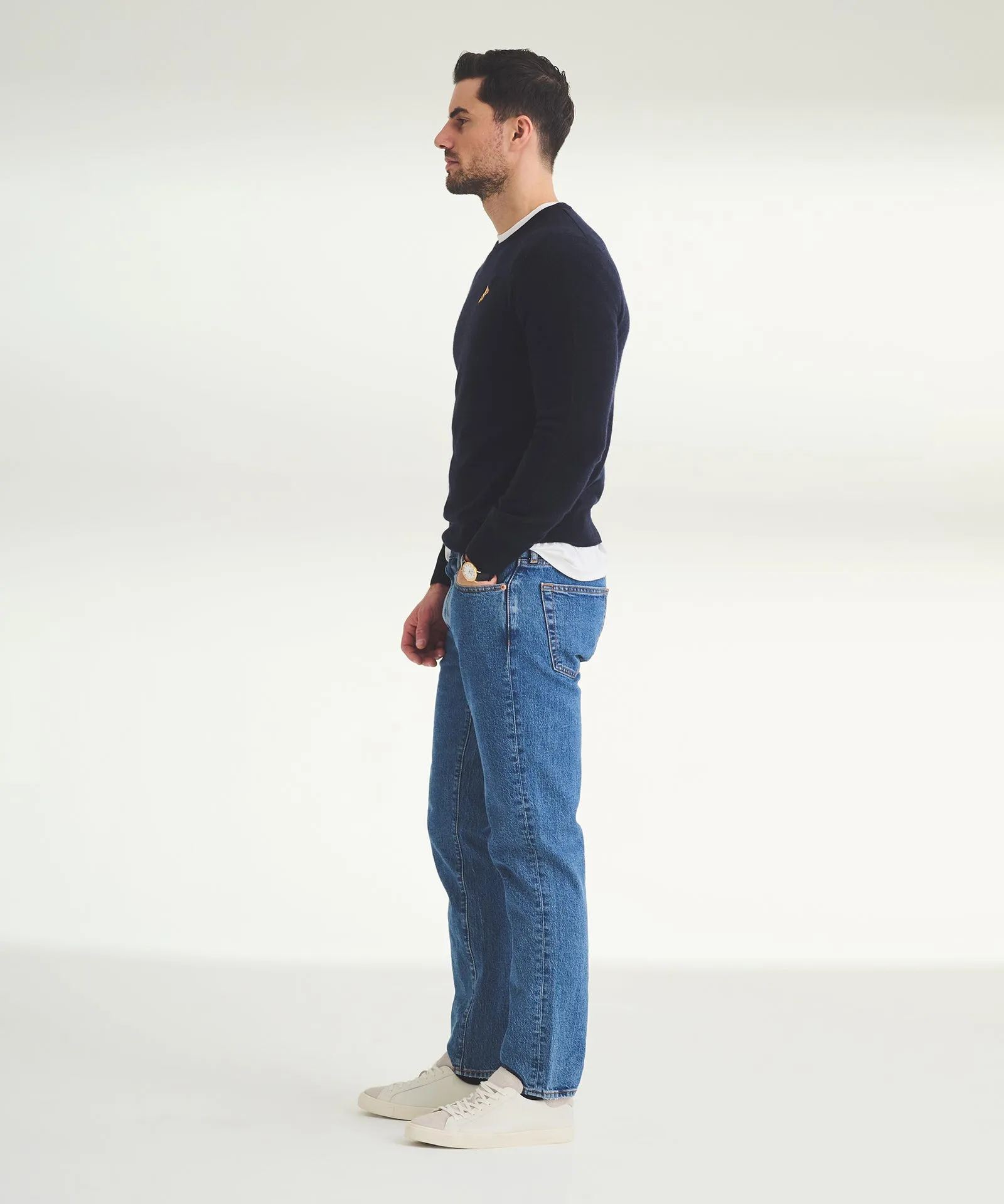 Men's Embroidered Pizza Cashmere Sweater sold by Naadam product image thumbnail 5