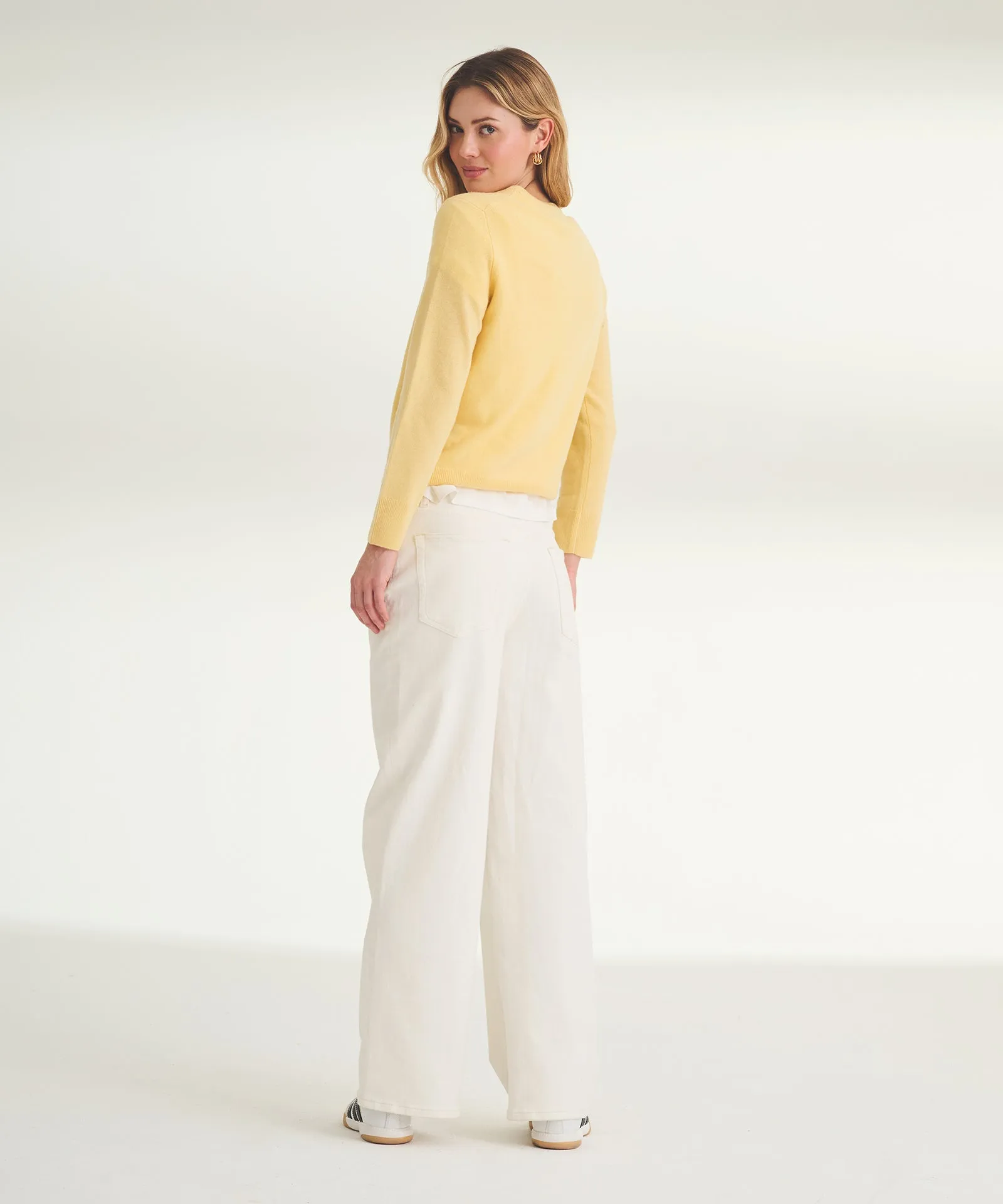 Women's Embroidered Miami Cashmere Sweater sold by Naadam product image thumbnail 5