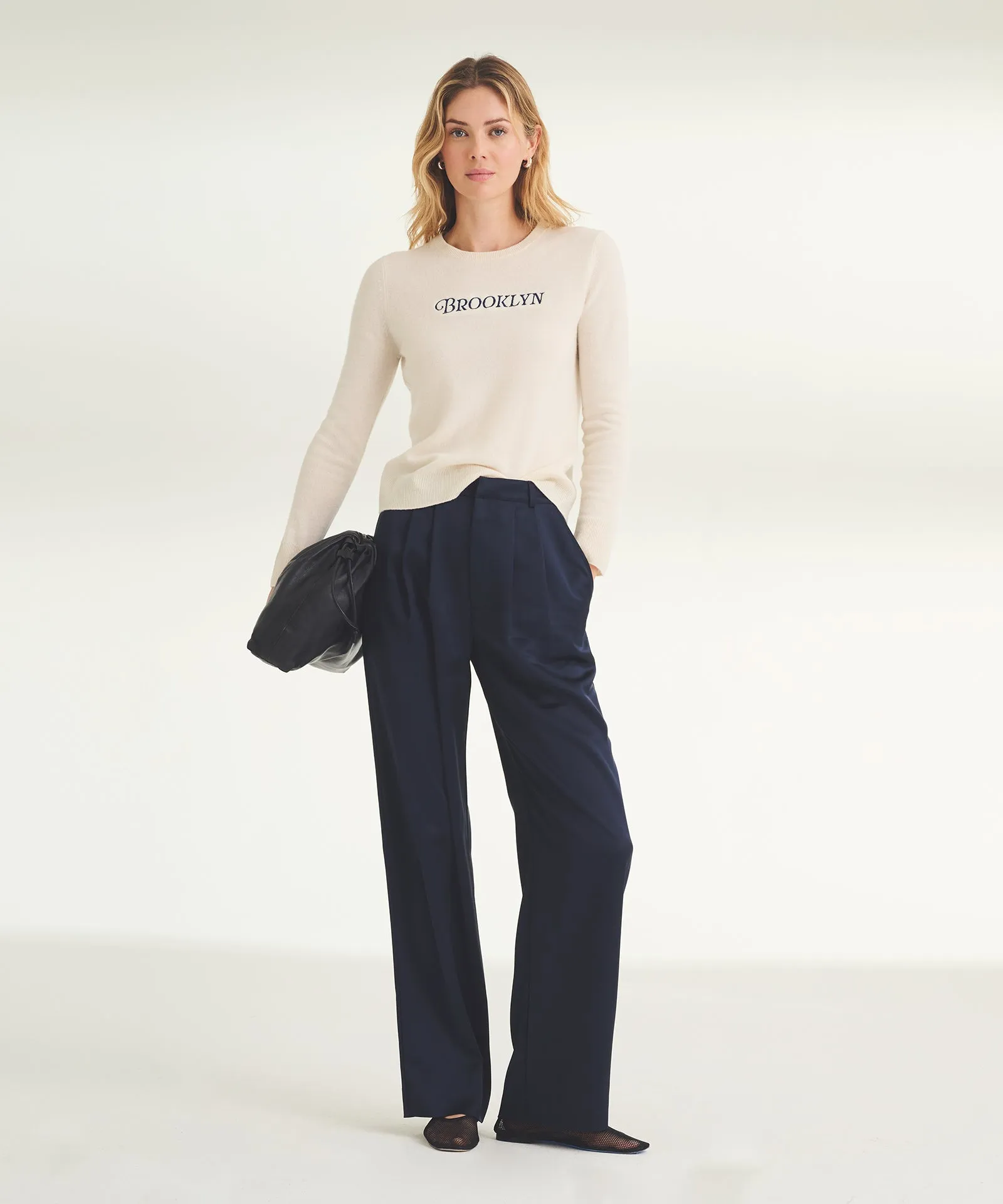 Women's Embroidered Brooklyn Cashmere Sweater sold by Naadam product image thumbnail 3