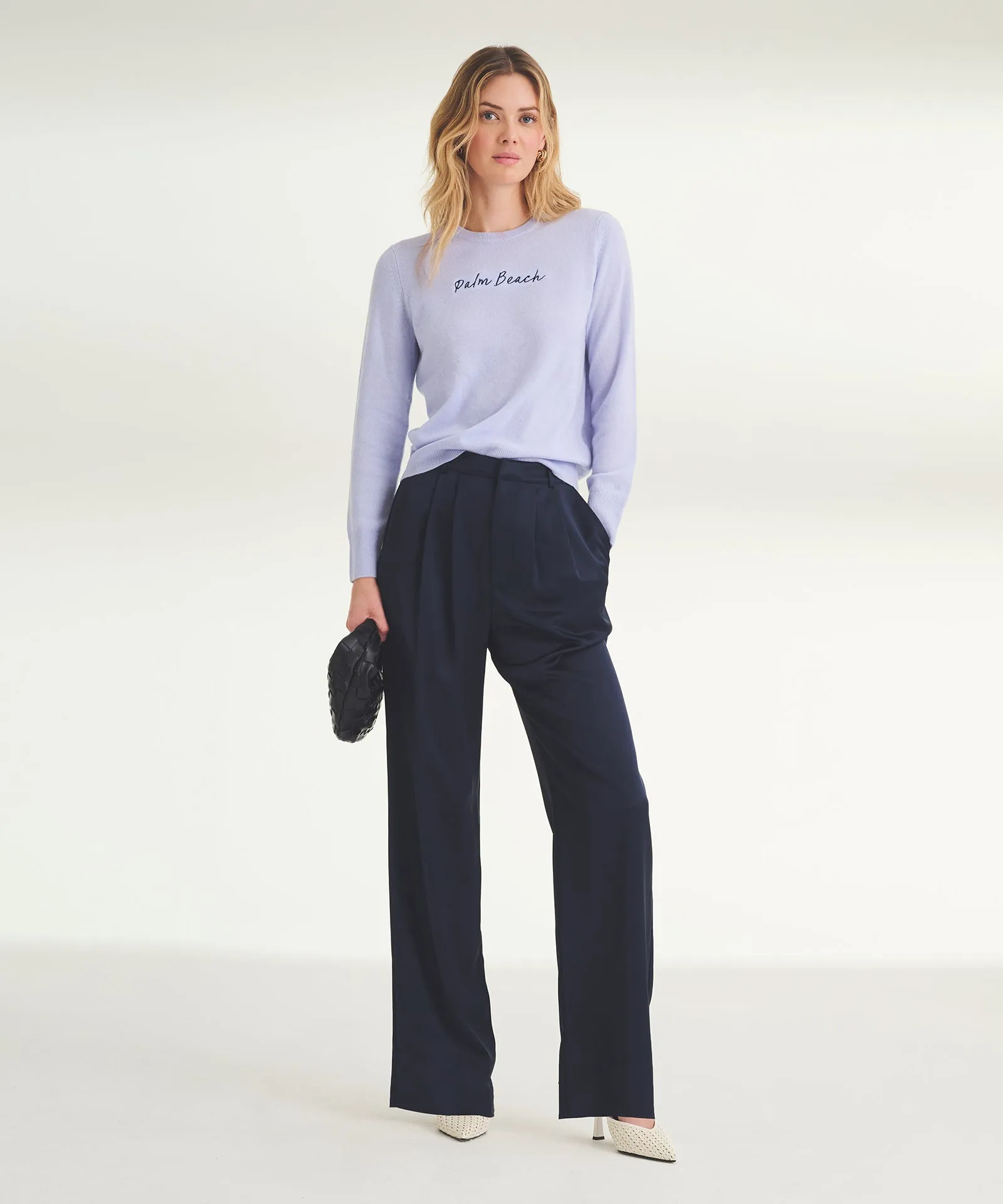 Women's Embroidered Palm Beach Cashmere Sweater sold by Naadam product image thumbnail 3