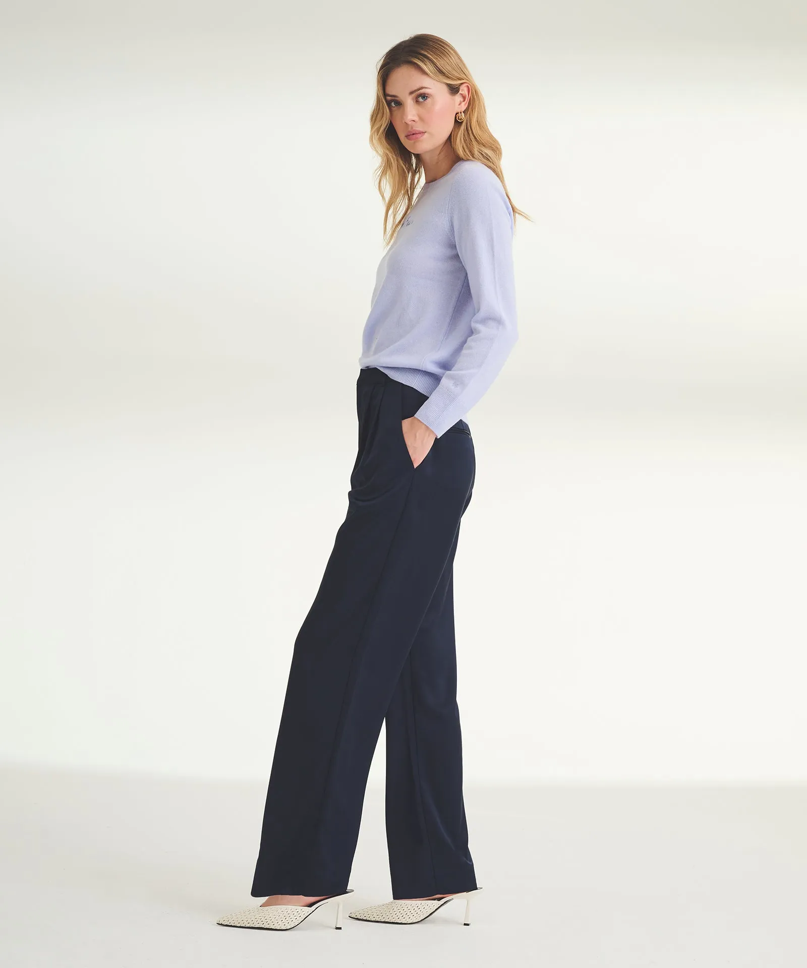 Women's Embroidered Palm Beach Cashmere Sweater sold by Naadam product image thumbnail 4