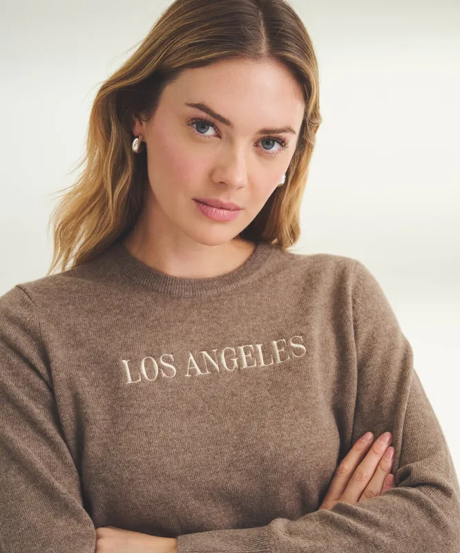 Women's Embroidered Los Angeles Cashmere Sweater sold by Naadam