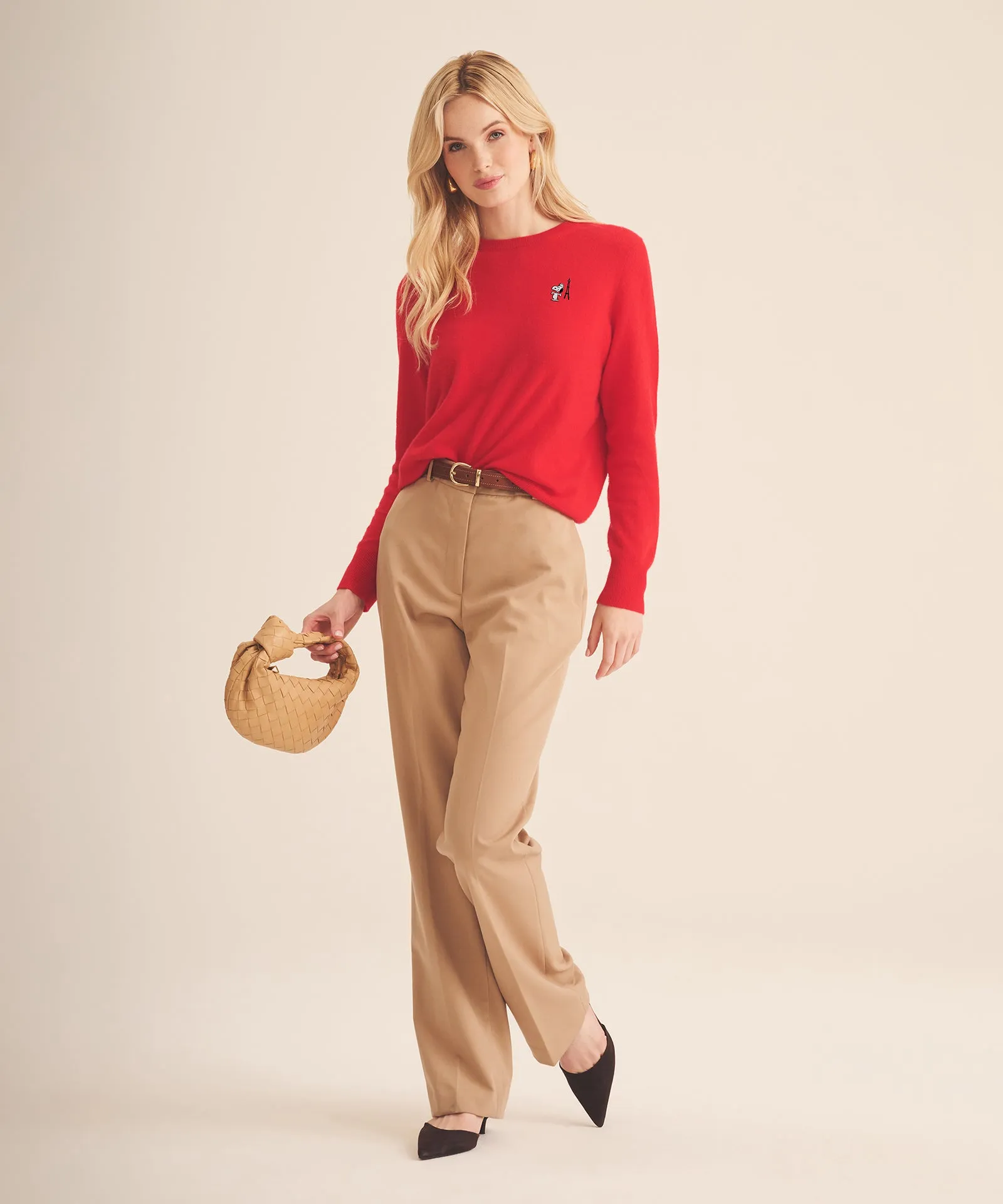 Women's Snoopy in Paris Cashmere Sweater sold by Naadam product image thumbnail 2